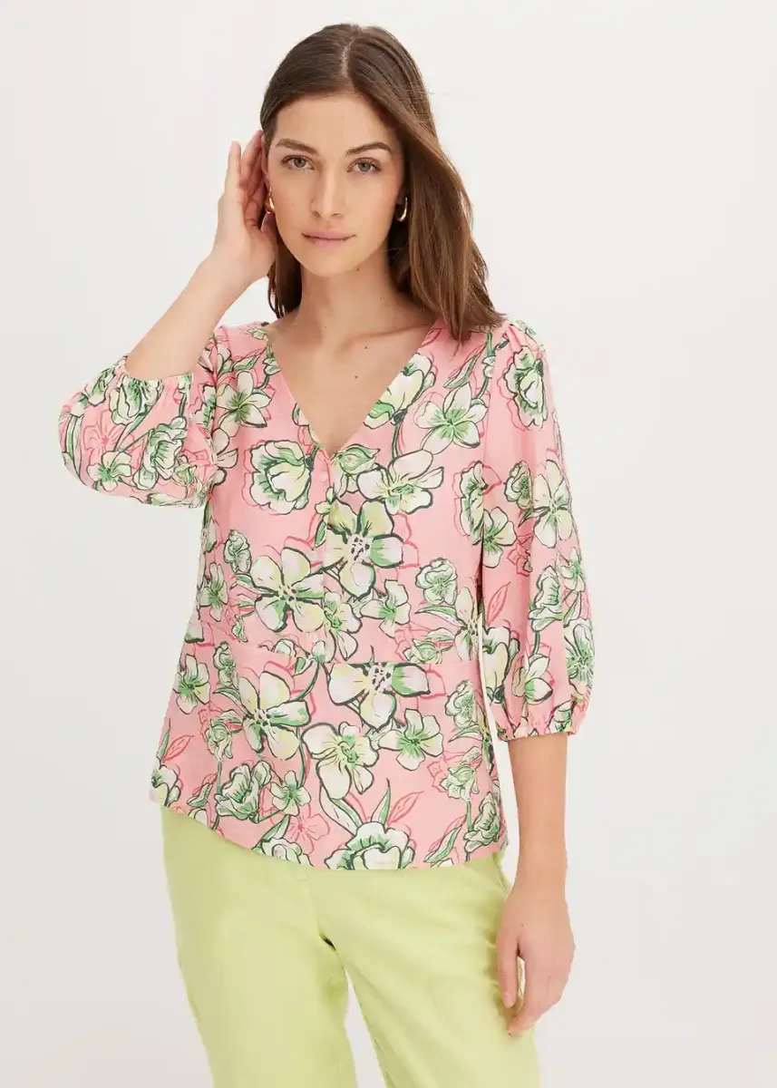 Bluza iz fine viskozne mešanice