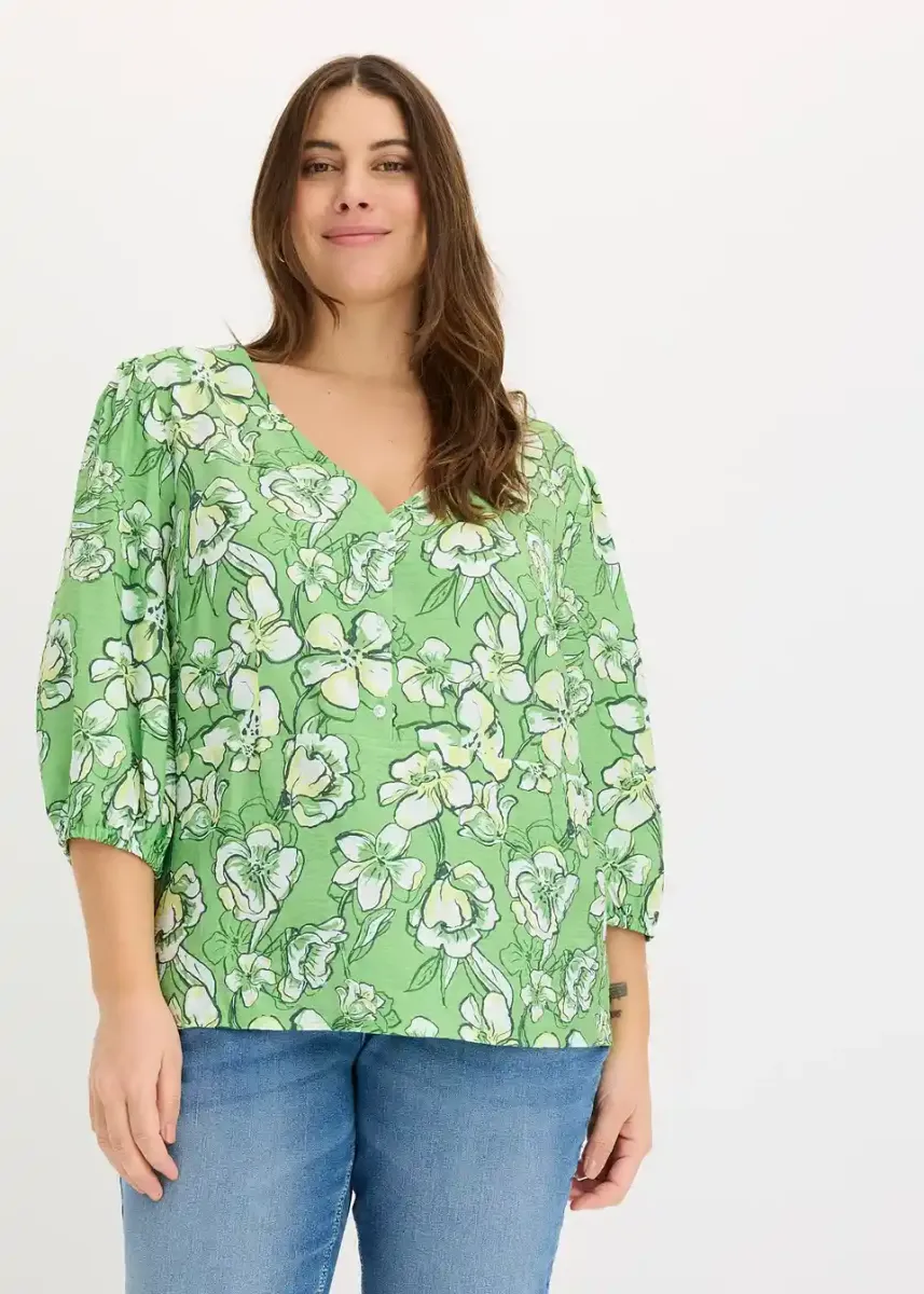 Bluza iz fine viskozne mešanice