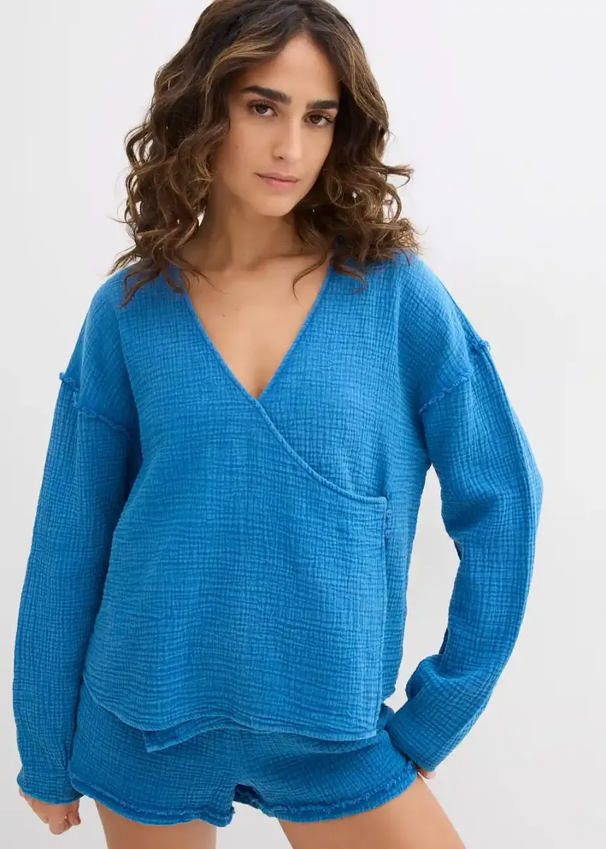 Bluza iz čistega bombažnega trikoja