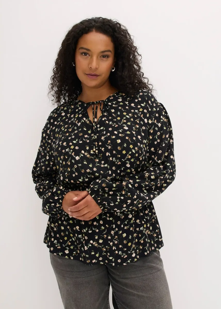 Bluza iz viskoznega krepa