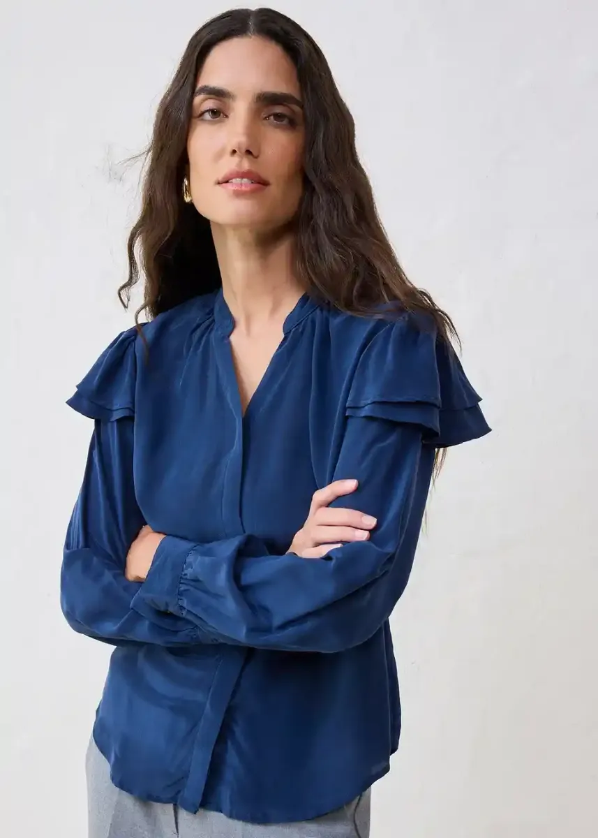 Bluza z deležem svile