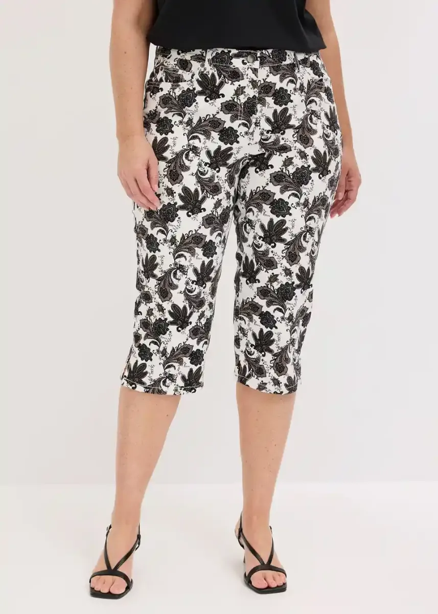 Capri hlače iz stretch bombaža