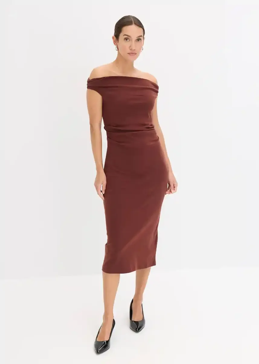 Carmen midi obleka