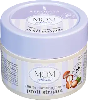 100% naravno maslo proti strijam MOM Natural, 200 ml