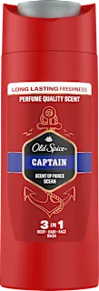 3 v 1 gel za tuširanje in šampon Captain, potovalna velikost, 90 ml
