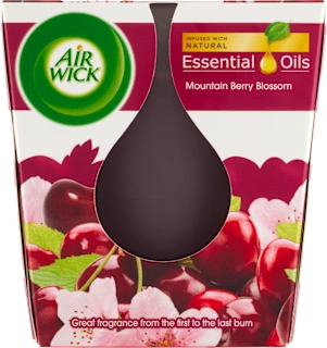 Airwick dišeča sveča Mountain Berry Blossom, 105 g