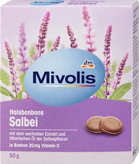 Žajbljevi bonboni, z dragocenimi izvlečki in eteričnimi olji žajblja, 50 g