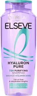 Šampon za dehidrirane lase, ki se hitro mastijo Hyaluron Pure, 400 ml