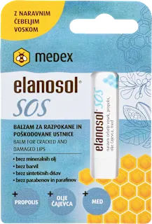 Balzam za razpokane in poškodovane ustnice Elanosol SOS, 5,1 g