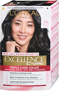 Barva za lase, 100 Natural Darkest Black, 1 kos