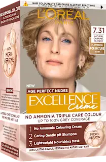 Barva za lase Age Perfect Nudes – 7.31 Natural Caramel Blonde, 1 kos