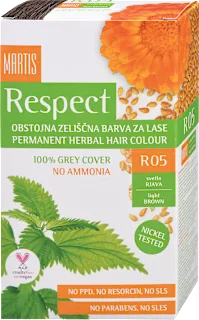Barva za lase R05 Svetlo rjava, 1 kos