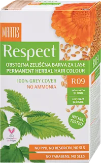 Barva za lase R09 Zelo svetlo blond, 1 kos