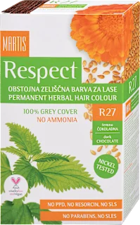 Barva za lase R27 Temno čokoladna, 1 kos