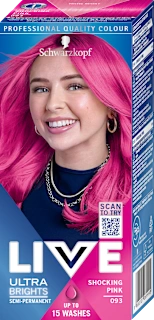 Barva za lase Ultra Brights, 093 Shocking Pink, 1 kos