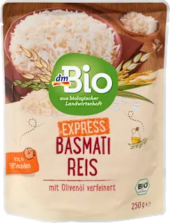 Bio beli basmati riž Express, 250 g