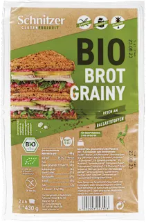 Bio brezglutenski kruh s semeni Bread 'n Toast Grainy, 430 g