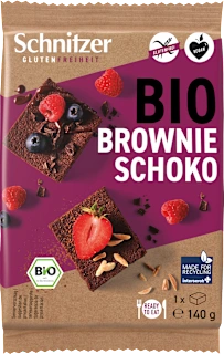 Bio brezglutenski čokoladni brownie, 140 g