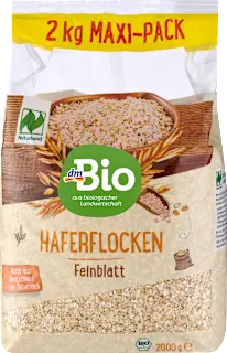 Bio drobni polnozrnati ovseni kosmiči, 2.000 g