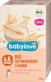 Bio žitna kašica iz treh vrst polnozrnatih mok, 400 g
