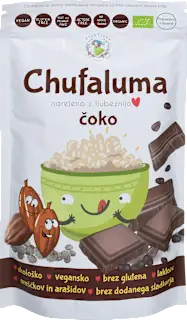 Bio kaša z okusom čokolade Chufaluma, 500 g