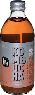 BIO Kombucha z okusom jagode in sivke, 330 ml