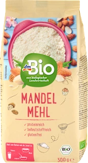 Bio mandljeva moka iz olupljenih mandljev, fino mleta, 300 g
