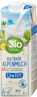 Bio mleko z 1,5 % mlečne maščobe, 1 l