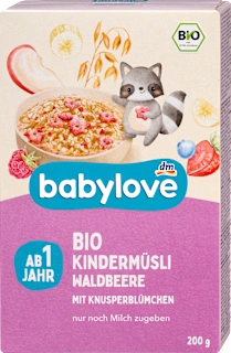 Bio muesli za otroke z gozdnimi sadeži, po dopolnjenem 1. letu starosti, 200 g
