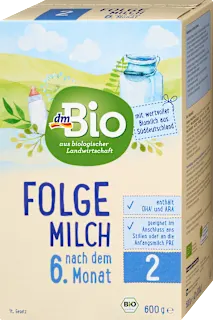 Bio nadaljevalno mleko za dojenčke 2, od dopolnjenega 6. meseca starosti dalje, 600 g