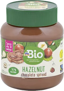 Bio namaz s 50 % lešnikov in 7 % čokolade, 400 g