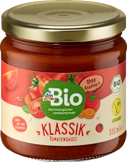Bio paradižnikova omaka, brez česna, 350 ml