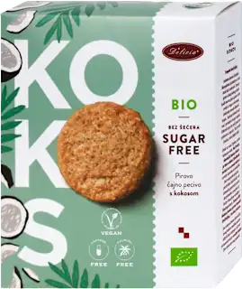 Bio pirino čajno pecivo s kokosom, 135 g
