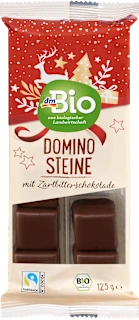 Bio polnjene kocke s sadnim polnilom in marcipanom, 125 g