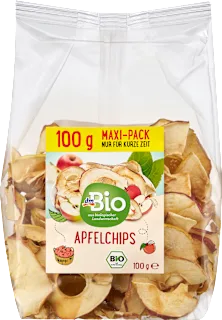 Bio posušene jabolčne rezine, maxi pakiranje, 100 g