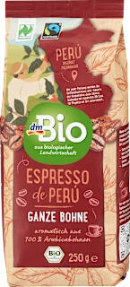 Bio pražena kava v celih zrnih ESPRESSO de PERU, 250 g