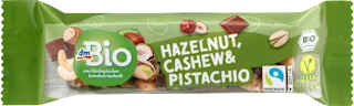 Bio rezina z lešniki, indijskimi oreščki, pistacijami in čokolado, 35 g