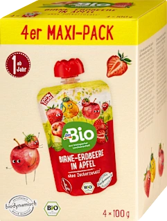 Bio sadni pripravek iz hrušk, jagod in jabolk, Maxi-Pack, 400 g