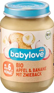 Bio sadni pripravek z jabolki, banano in prepečencem, po dopolnjenem 6. mesecu, 190 g