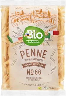 Bio sušene testenine peresniki iz delno mletega pšeničnega durum zdroba, 500 g