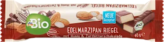 Bio temna čokolada s polnilom iz medu in marcipana, 40 g