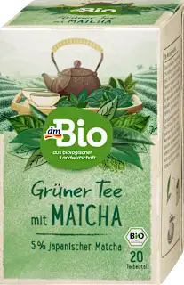 Bio zeleni čaj s 5 % matche (20 x 1,5 g), 30 g