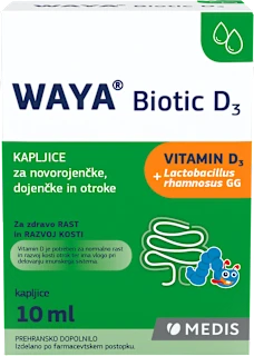 Biotic D3 kapljice za novorojenčke, dojenčke in otroke, 10 ml