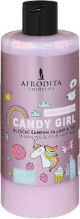 Bleščeč šampon za lase in telo Candy Girl, 320 ml