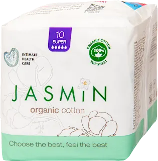 Bombažni damski vložki Organic Cotton Super, 10 kos