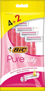 Damske britvice za enkratno uporabo Pure Pink, 6 kos