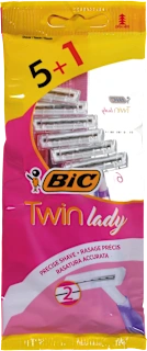 Damske britvice za enkratno uporabo Twin Lady, 6 kos