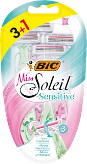 Damski brivnik za enkratno uporabo Miss Soleil Sensitive, 3 + 1 gratis, 4 kos