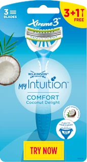 Damski brivnik za enkratno uporabo Xtreme 3 Coconut Delight, 4 kos