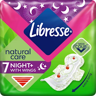 Damski nočni vložki Natural Care, 7 kos